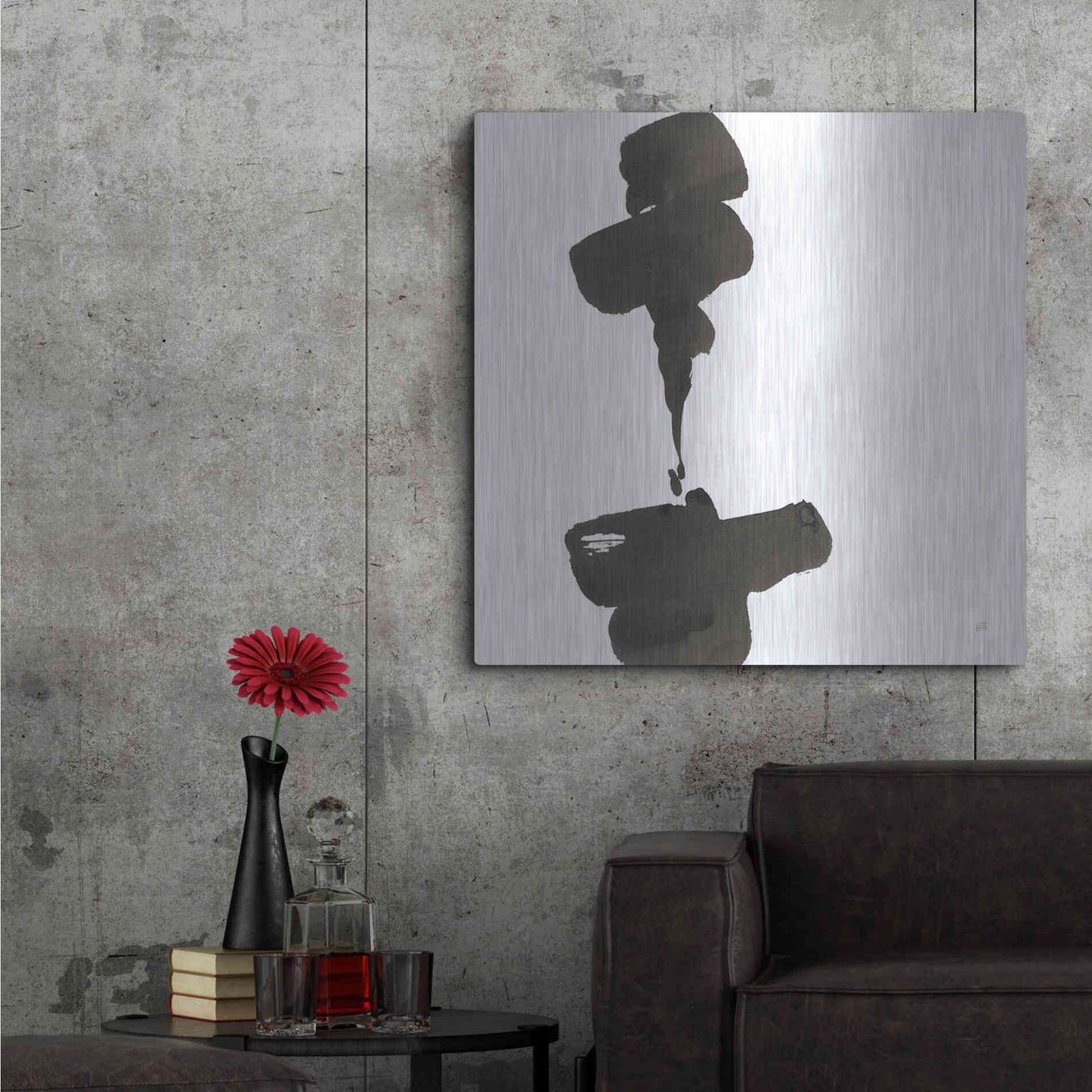 Luxe Metal Art 'Swash III' by Chris Paschke, Metal Wall Art,36x36