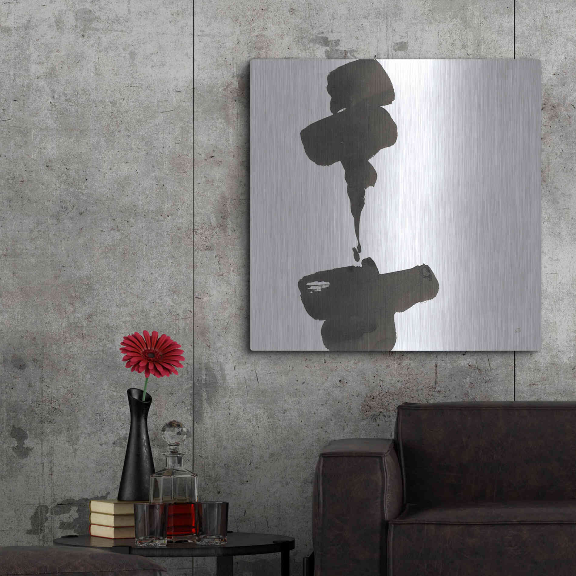 Luxe Metal Art 'Swash III' by Chris Paschke, Metal Wall Art,36x36