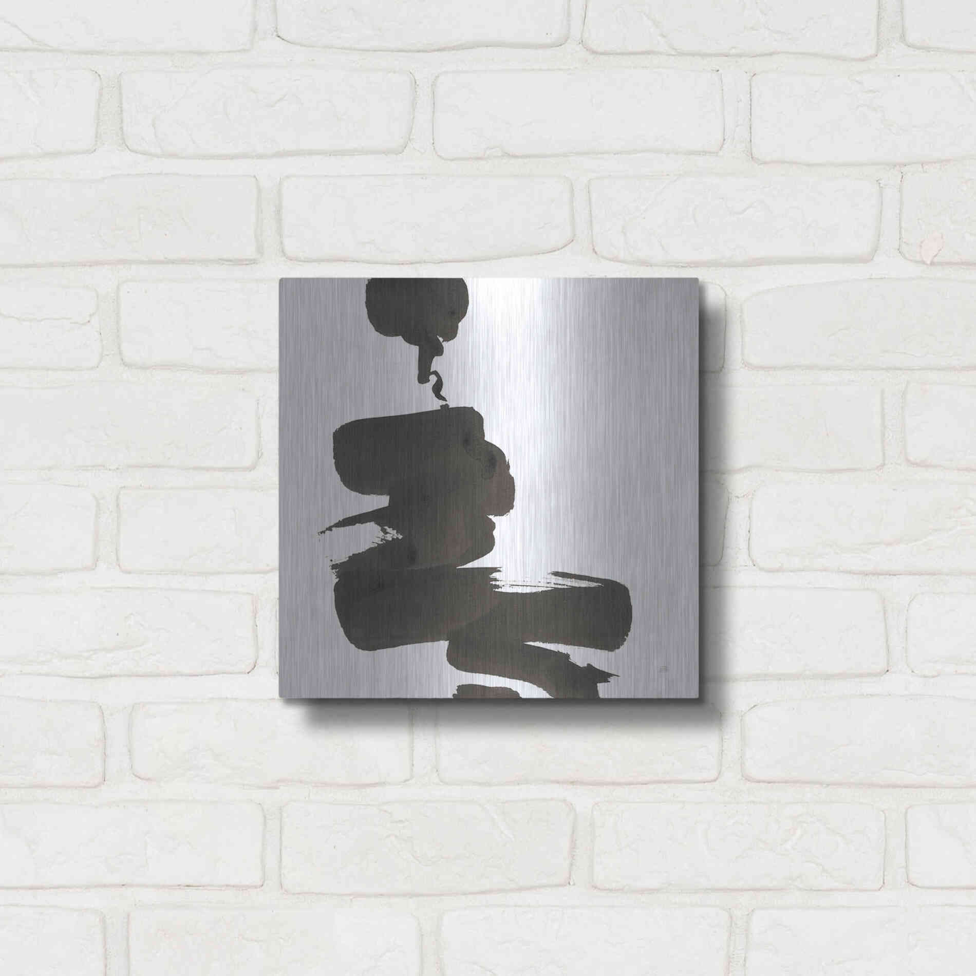 Luxe Metal Art 'Swash IV' by Chris Paschke, Metal Wall Art,12x12