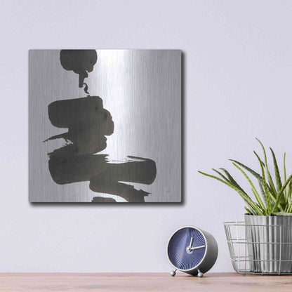 Luxe Metal Art 'Swash IV' by Chris Paschke, Metal Wall Art,12x12
