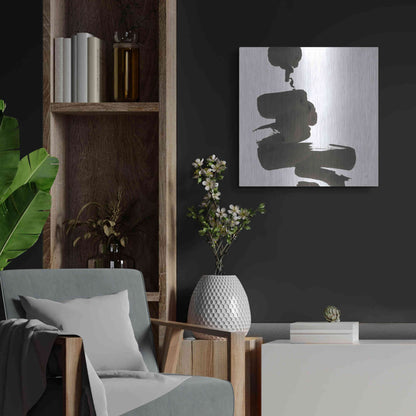 Luxe Metal Art 'Swash IV' by Chris Paschke, Metal Wall Art,24x24