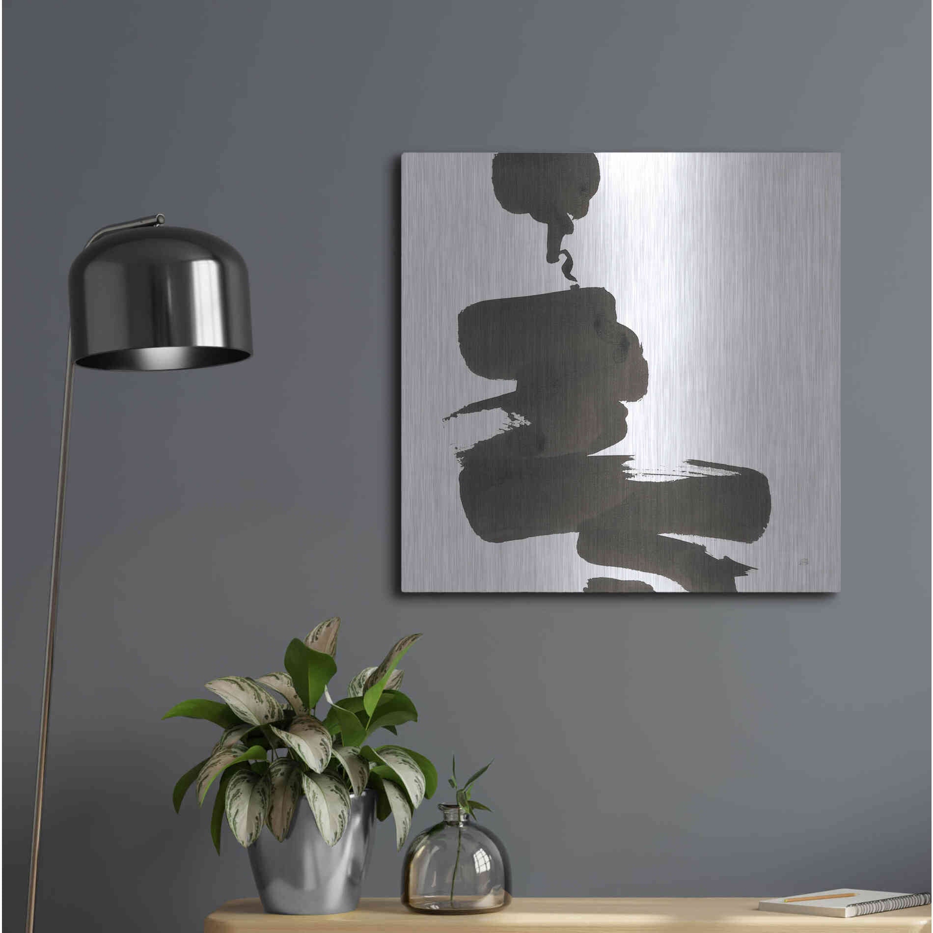 Luxe Metal Art 'Swash IV' by Chris Paschke, Metal Wall Art,24x24