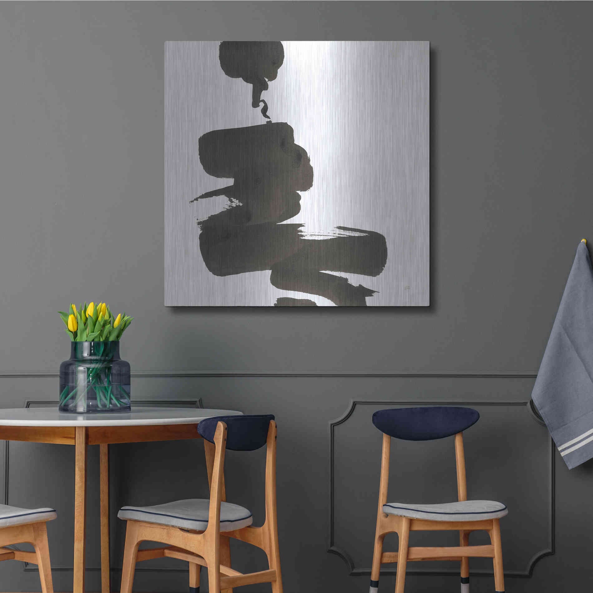 Luxe Metal Art 'Swash IV' by Chris Paschke, Metal Wall Art,36x36