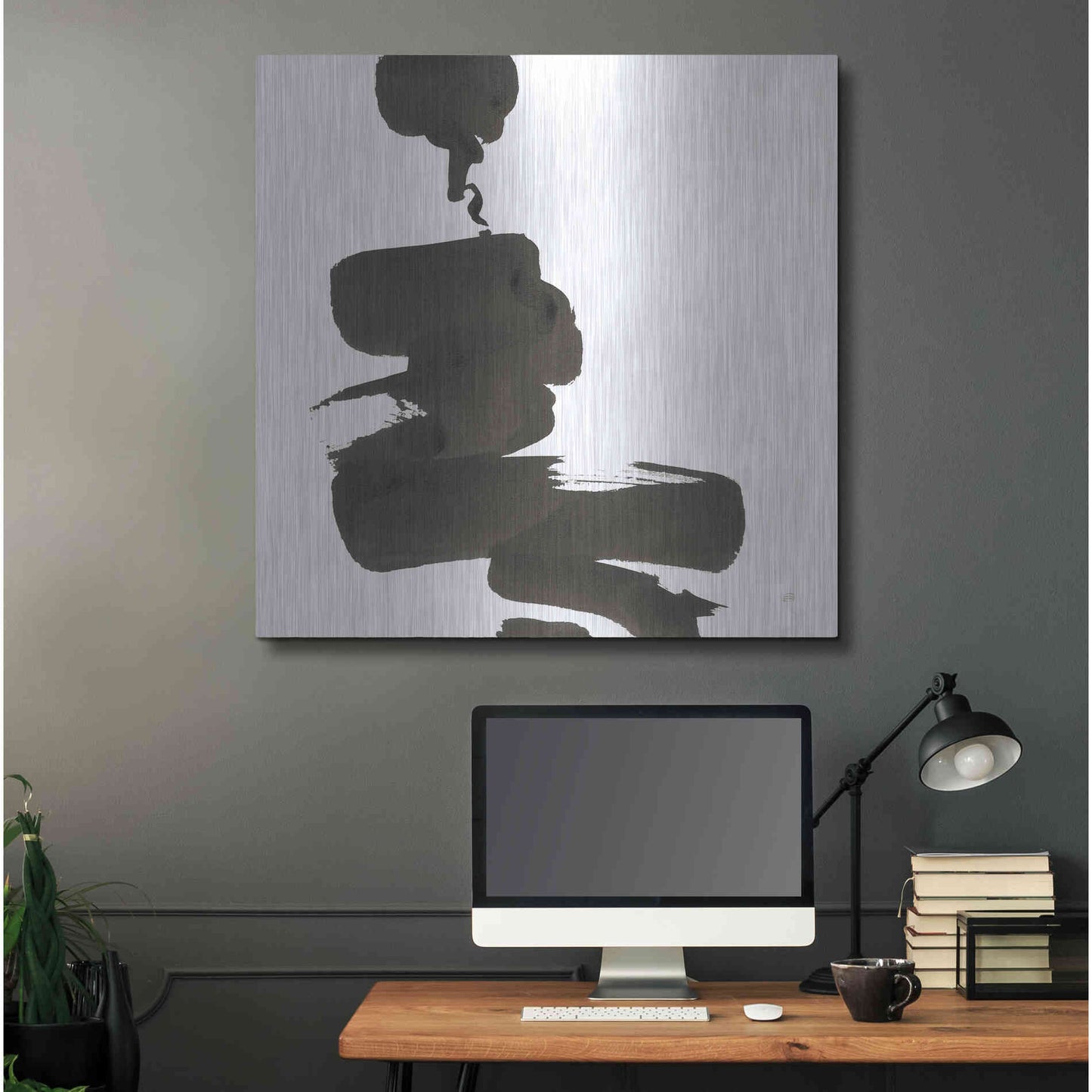 Luxe Metal Art 'Swash IV' by Chris Paschke, Metal Wall Art,36x36