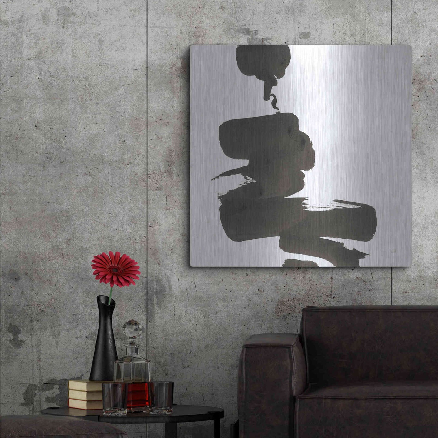 Luxe Metal Art 'Swash IV' by Chris Paschke, Metal Wall Art,36x36