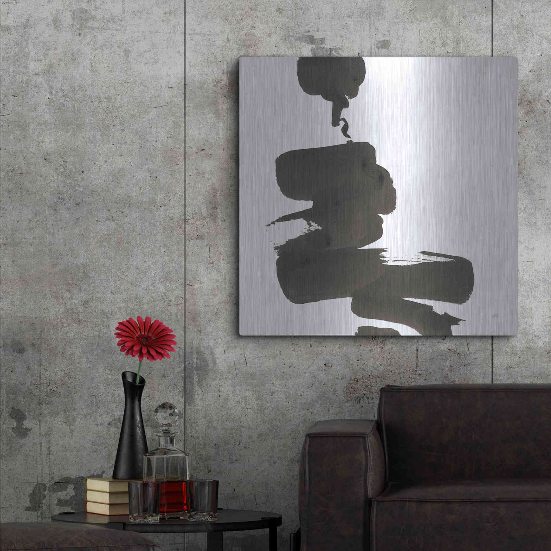 Luxe Metal Art 'Swash IV' by Chris Paschke, Metal Wall Art,36x36