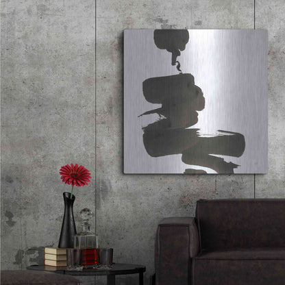 Luxe Metal Art 'Swash IV' by Chris Paschke, Metal Wall Art,36x36