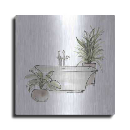 Luxe Metal Art 'Neutral Tub II' by Chris Paschke, Metal Wall Art