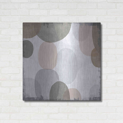 Luxe Metal Art 'Pastel Drips II' by Michael Mullan, Metal Wall Art,36x36