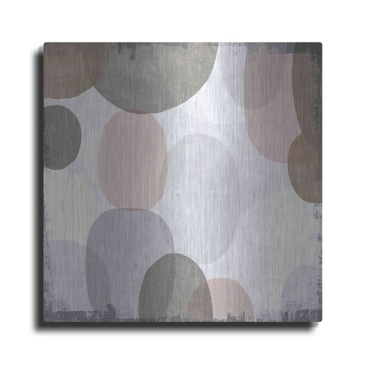 Luxe Metal Art 'Pastel Drips II' by Michael Mullan, Metal Wall Art