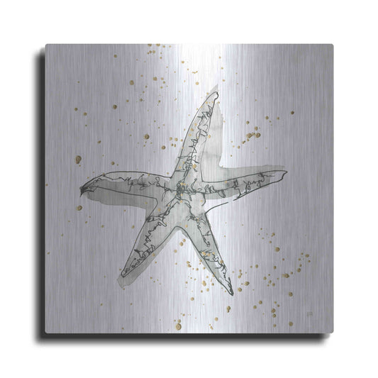 Luxe Metal Art 'Starfish I' by Chris Paschke, Metal Wall Art