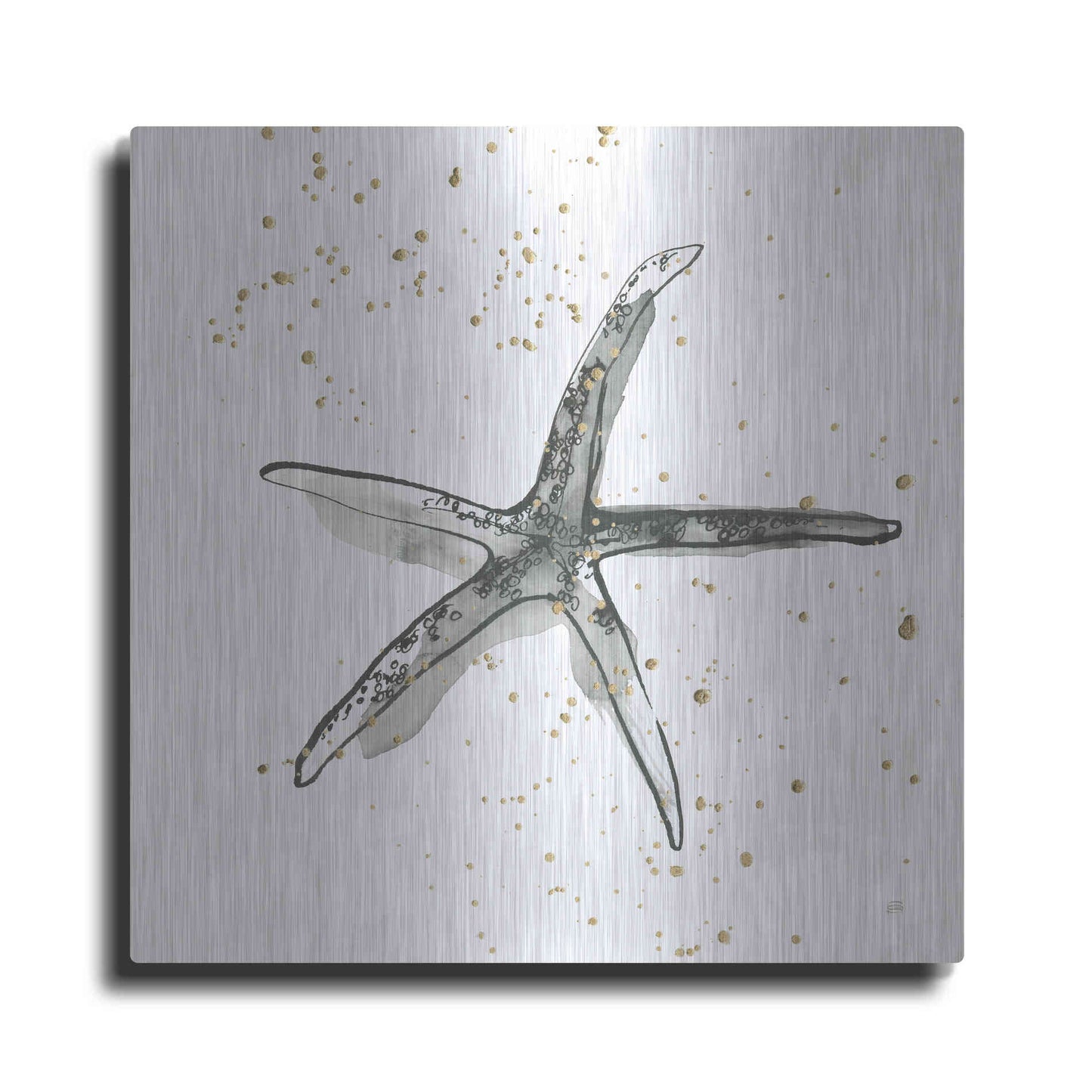 Luxe Metal Art 'Starfish III' by Chris Paschke, Metal Wall Art