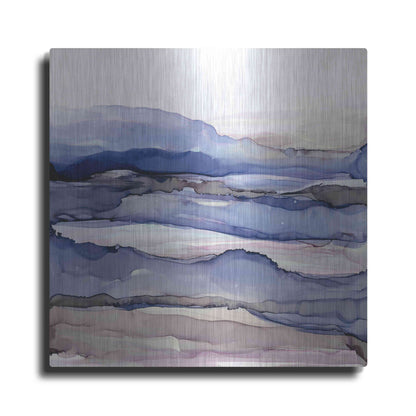 Luxe Metal Art 'Bluescape IV' by Chris Paschke, Metal Wall Art