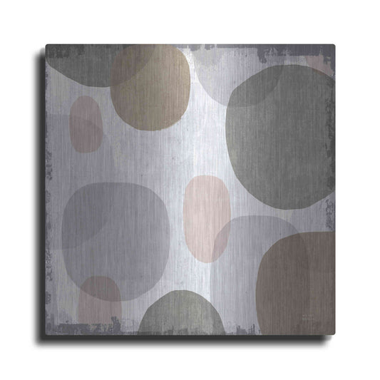 Luxe Metal Art 'Pastel Drips I' by Michael Mullan, Metal Wall Art