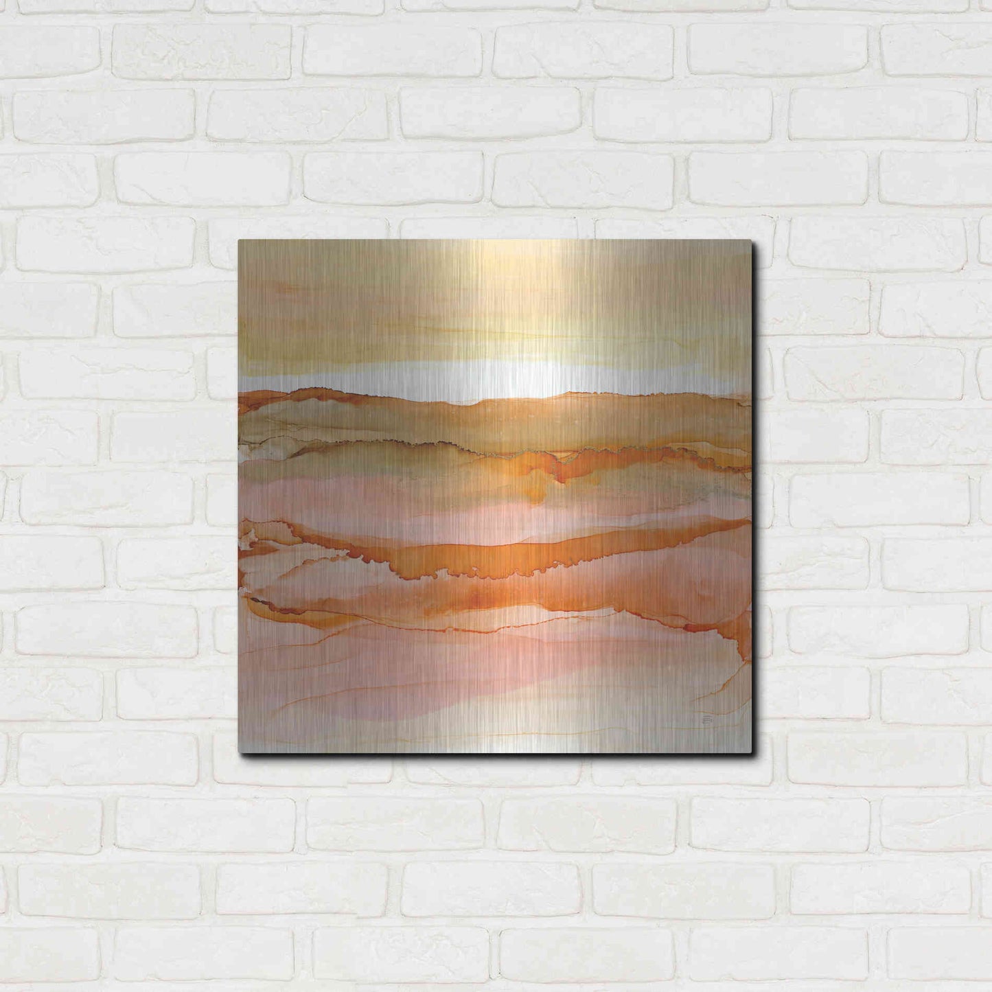 Luxe Metal Art 'Desertscape I' by Chris Paschke, Metal Wall Art,24x24