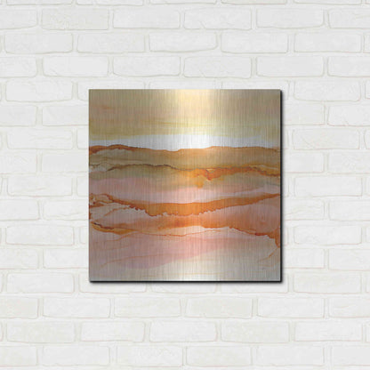 Luxe Metal Art 'Desertscape I' by Chris Paschke, Metal Wall Art,24x24