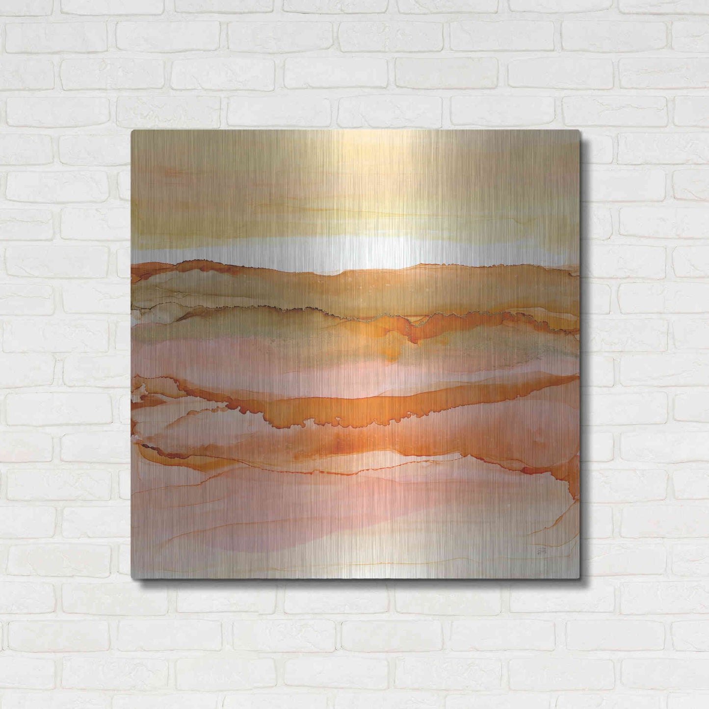 Luxe Metal Art 'Desertscape I' by Chris Paschke, Metal Wall Art,36x36