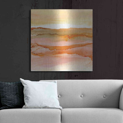 Luxe Metal Art 'Desertscape I' by Chris Paschke, Metal Wall Art,36x36