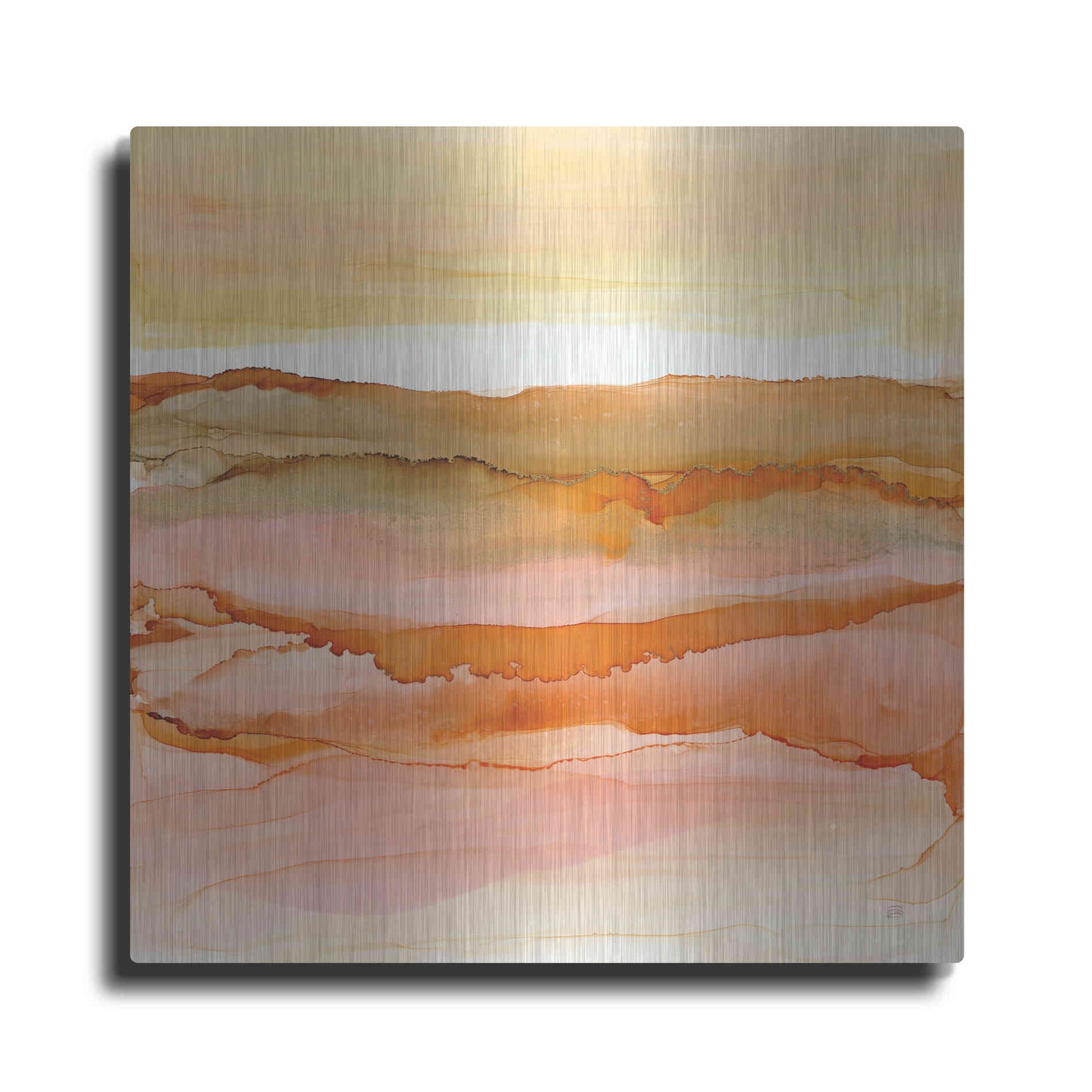 Luxe Metal Art 'Desertscape I' by Chris Paschke, Metal Wall Art