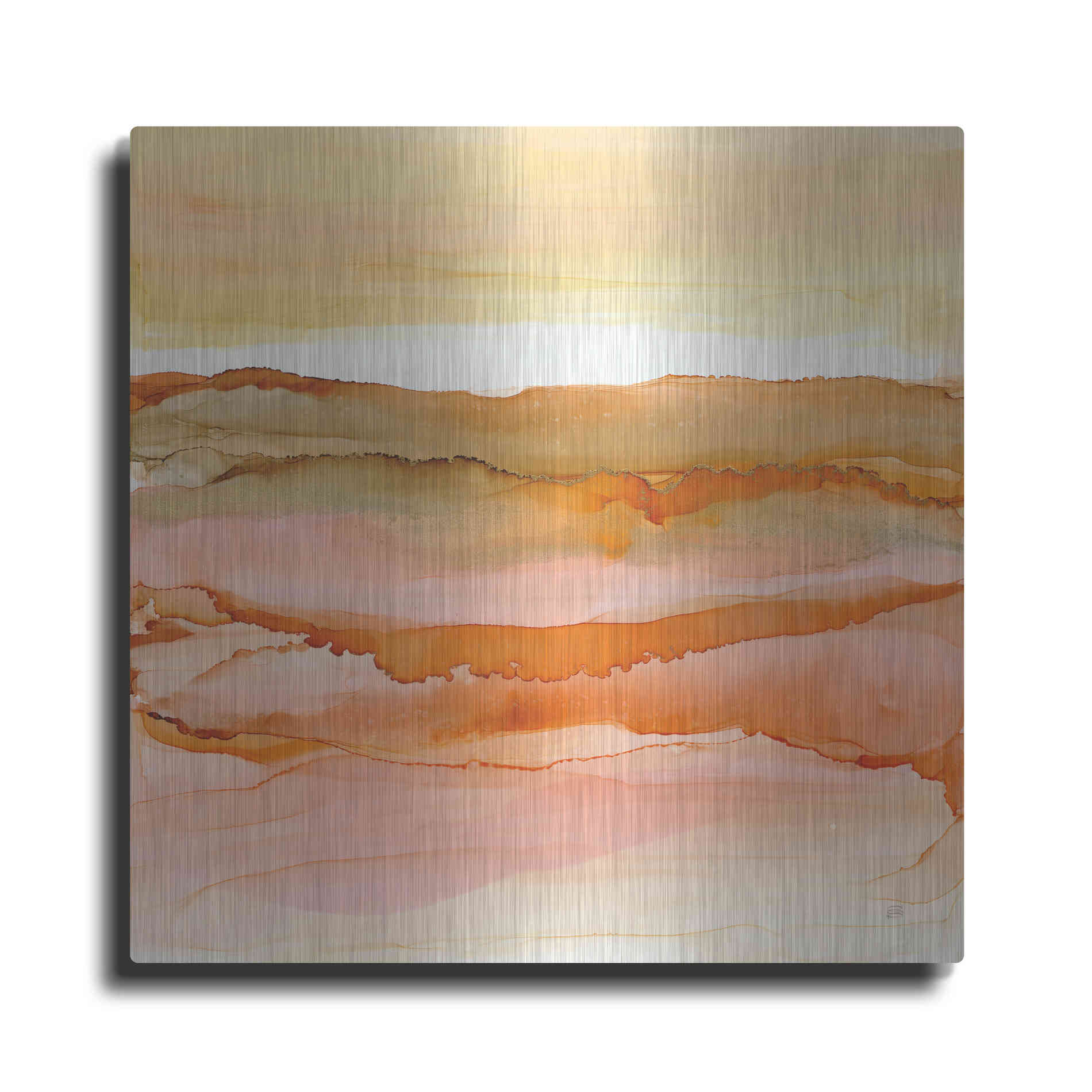 Luxe Metal Art 'Desertscape I' by Chris Paschke, Metal Wall Art