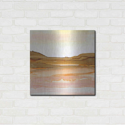 Luxe Metal Art 'Desertscape II' by Chris Paschke, Metal Wall Art,24x24