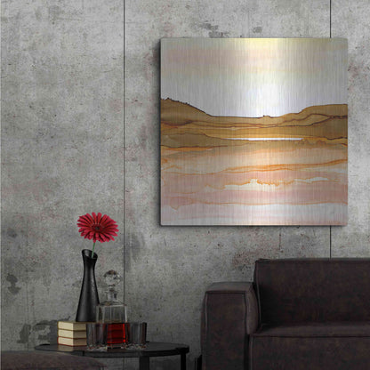 Luxe Metal Art 'Desertscape II' by Chris Paschke, Metal Wall Art,36x36