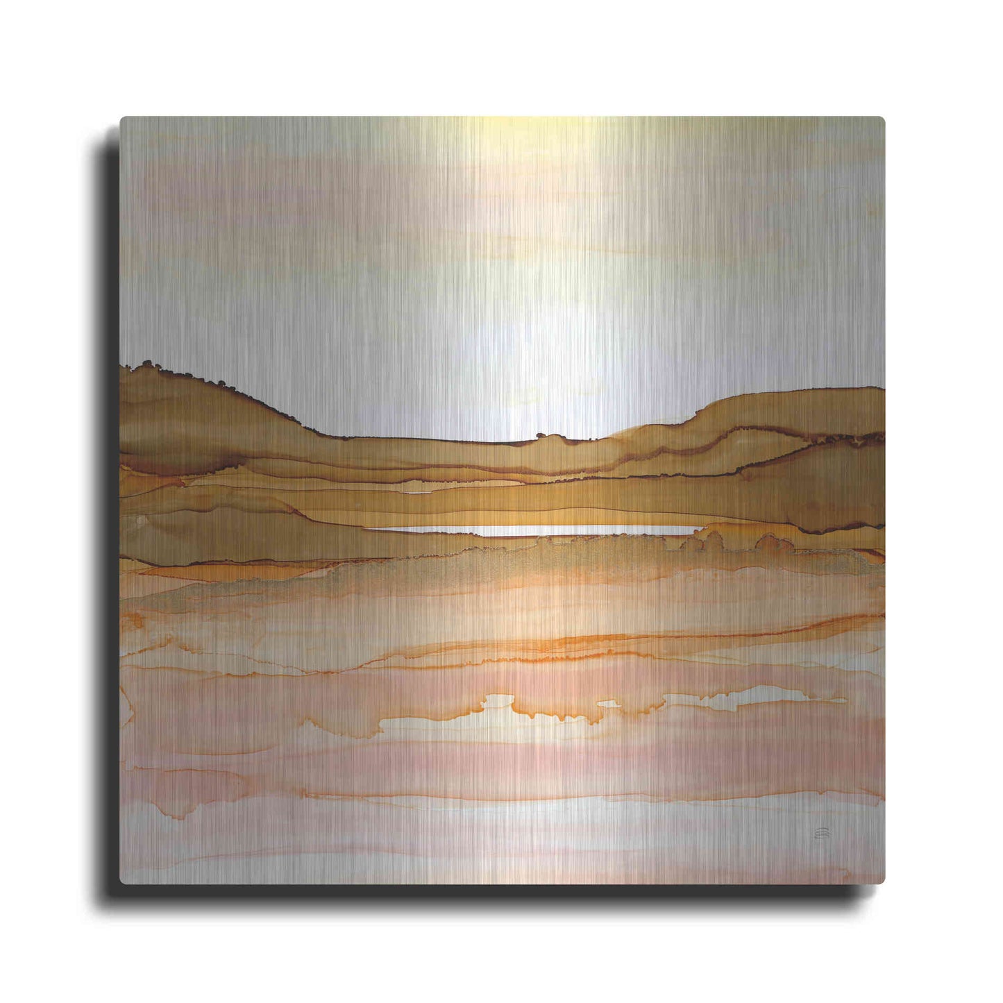 Luxe Metal Art 'Desertscape II' by Chris Paschke, Metal Wall Art