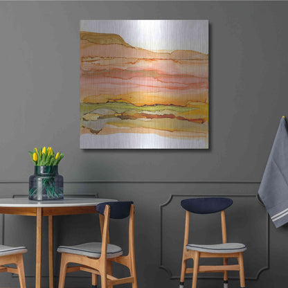 Luxe Metal Art 'Desertscape III' by Chris Paschke, Metal Wall Art,36x36