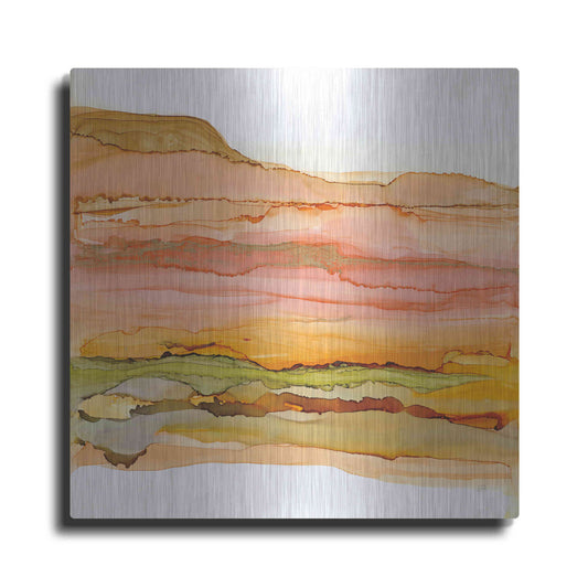 Luxe Metal Art 'Desertscape III' by Chris Paschke, Metal Wall Art