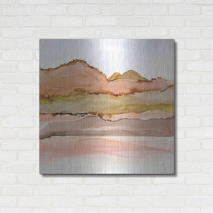 Luxe Metal Art 'Desertscape IV' by Chris Paschke, Metal Wall Art,36x36