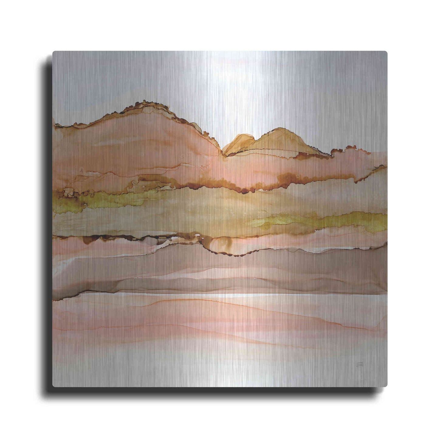Luxe Metal Art 'Desertscape IV' by Chris Paschke, Metal Wall Art