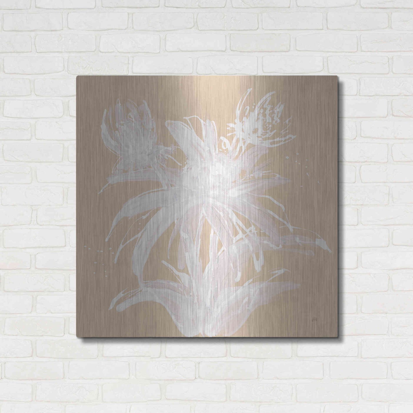 Luxe Metal Art 'Echinacea III' by Chris Paschke, Metal Wall Art,36x36