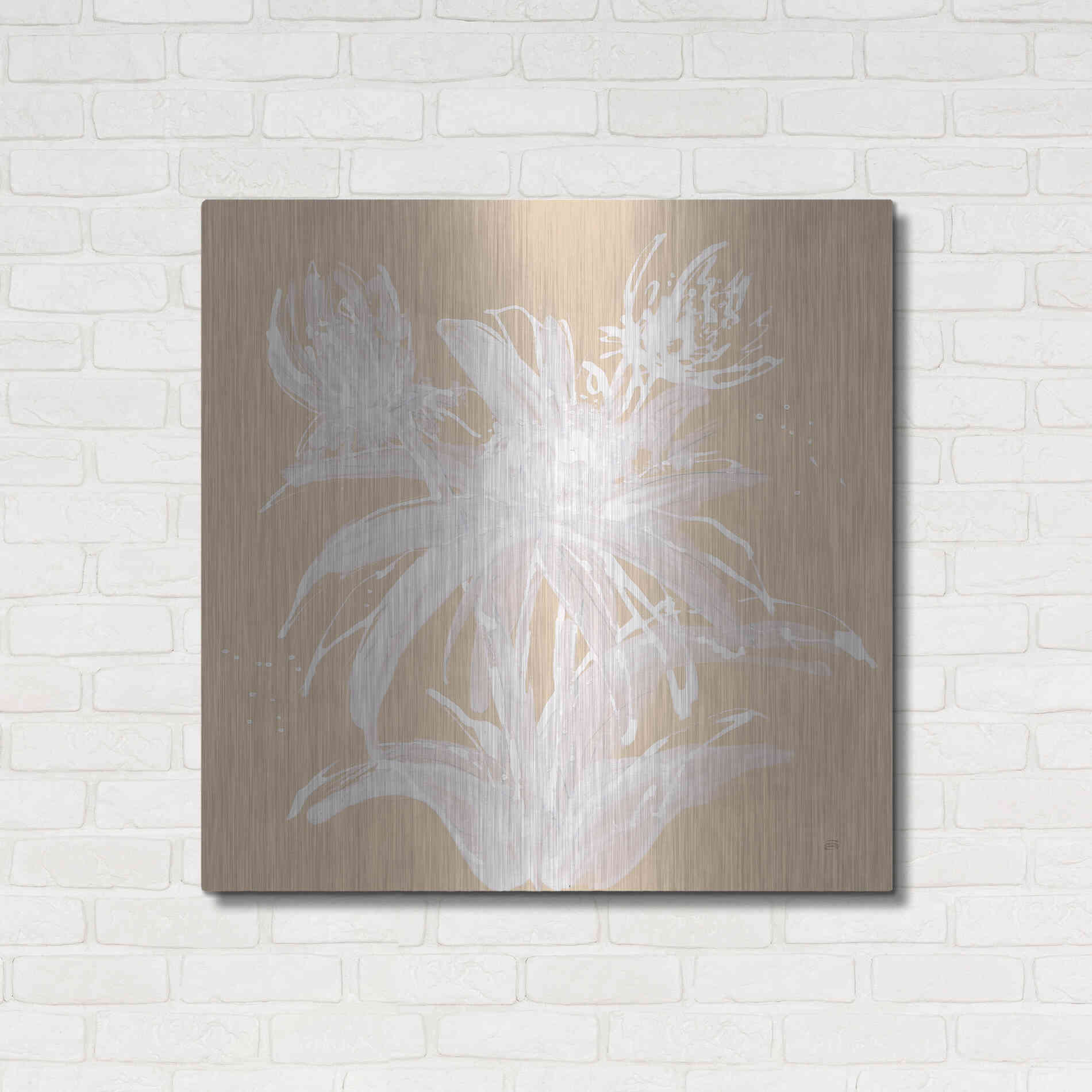 Luxe Metal Art 'Echinacea III' by Chris Paschke, Metal Wall Art,36x36