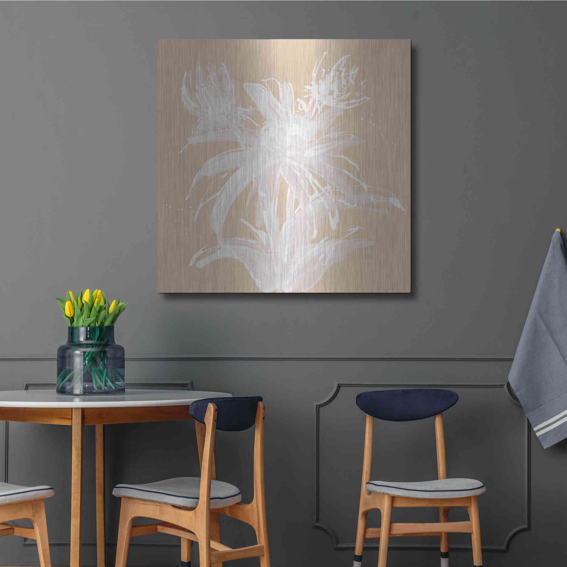 Luxe Metal Art 'Echinacea III' by Chris Paschke, Metal Wall Art,36x36