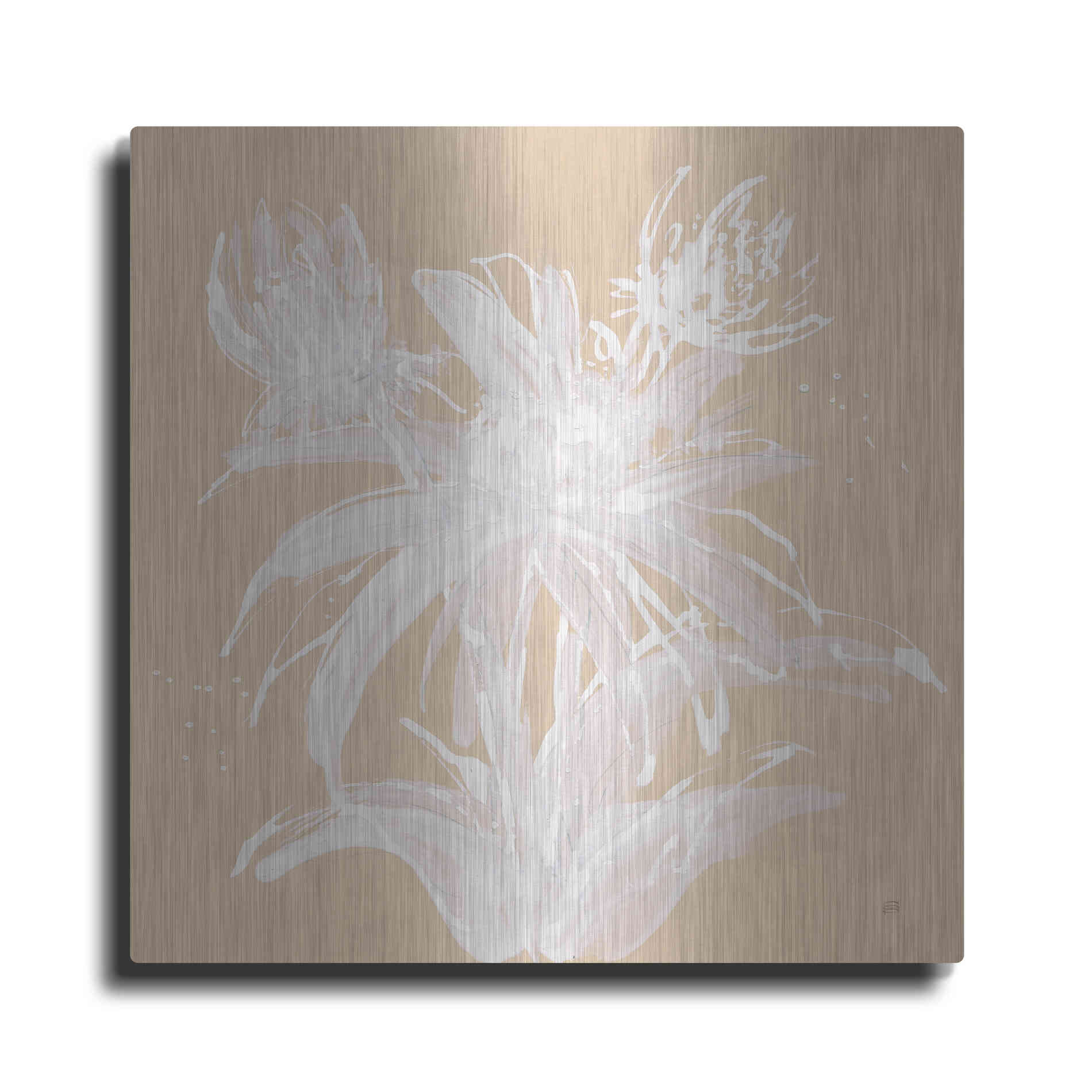 Luxe Metal Art 'Echinacea III' by Chris Paschke, Metal Wall Art