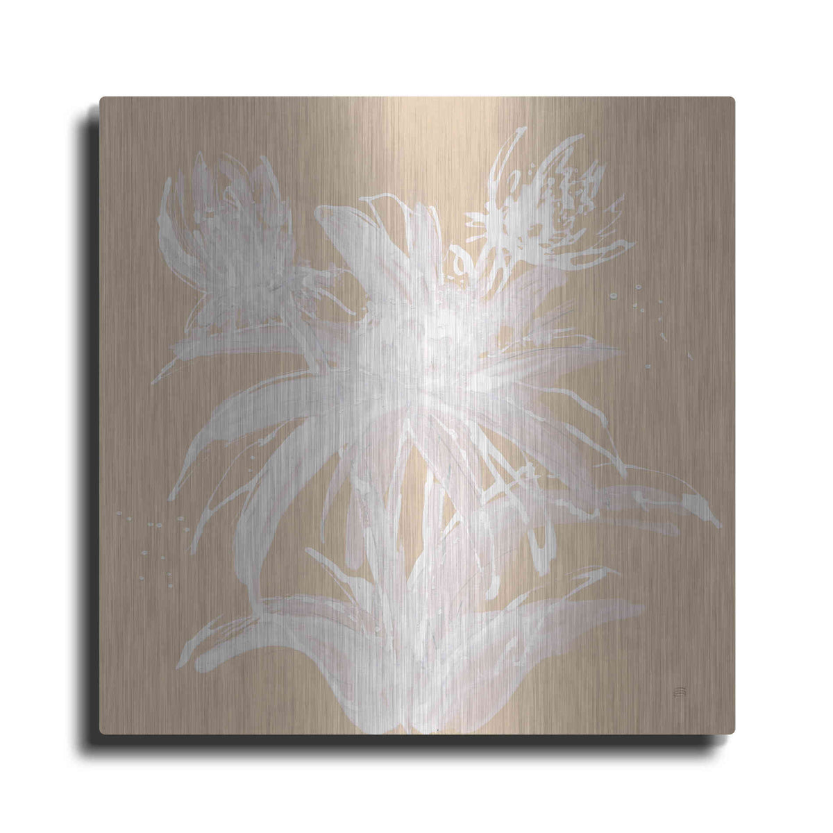 Luxe Metal Art 'Echinacea III' by Chris Paschke, Metal Wall Art