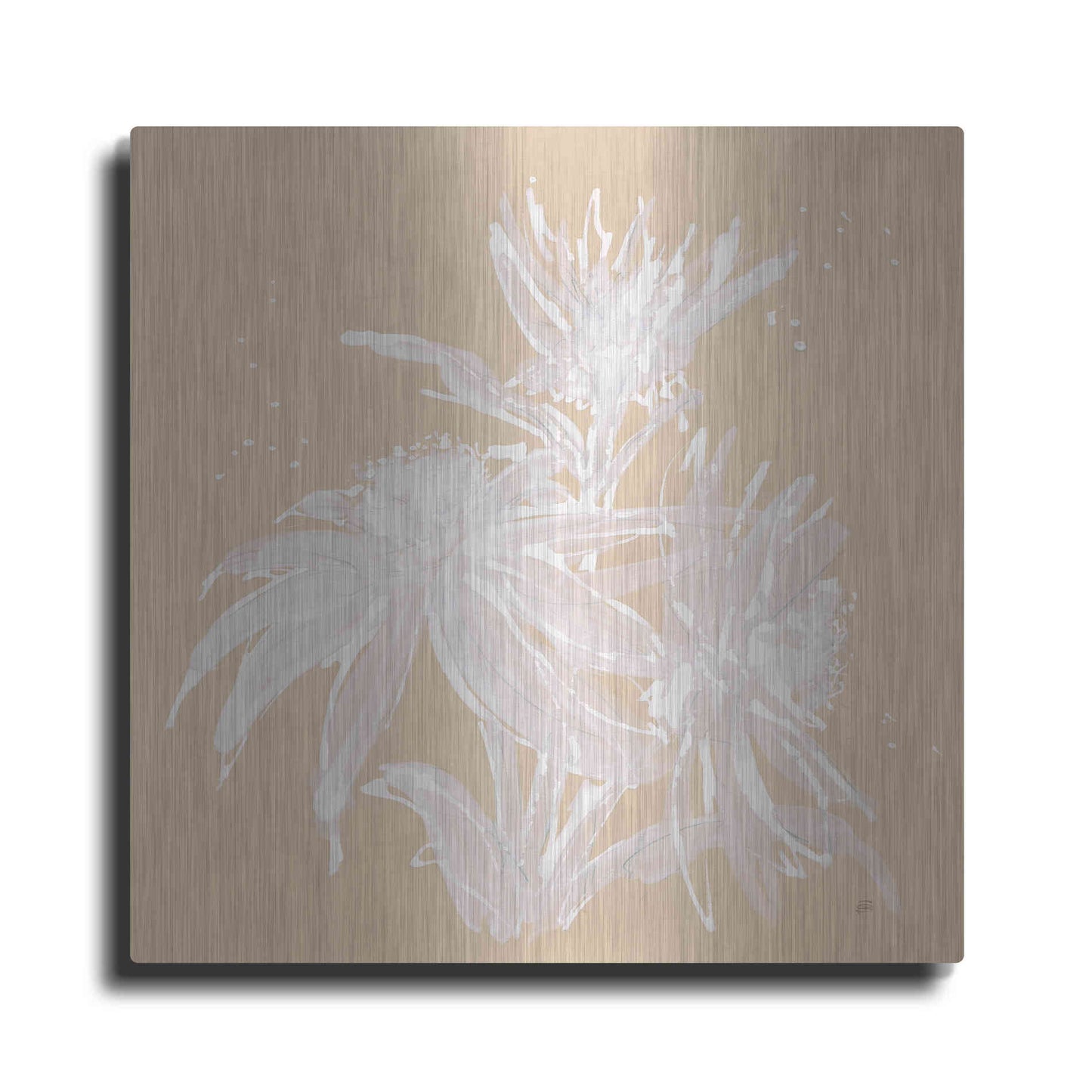 Luxe Metal Art 'Echinacea IV' by Chris Paschke, Metal Wall Art