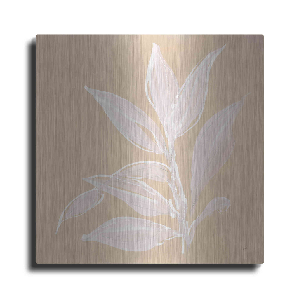 Luxe Metal Art 'Leaf Study I' by Chris Paschke, Metal Wall Art