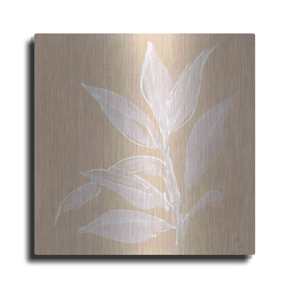 Luxe Metal Art 'Leaf Study I' by Chris Paschke, Metal Wall Art