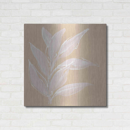 Luxe Metal Art 'Leaf Study II' by Chris Paschke, Metal Wall Art,36x36