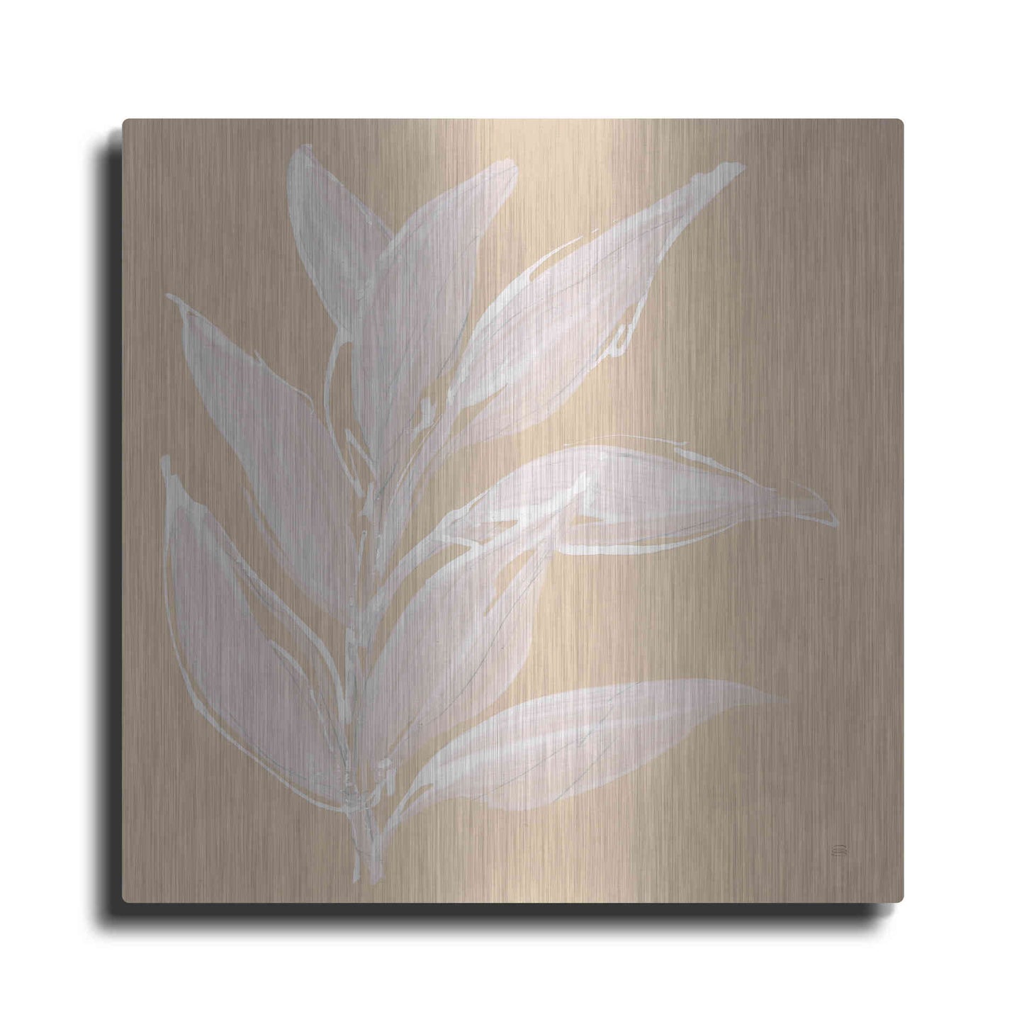 Luxe Metal Art 'Leaf Study II' by Chris Paschke, Metal Wall Art