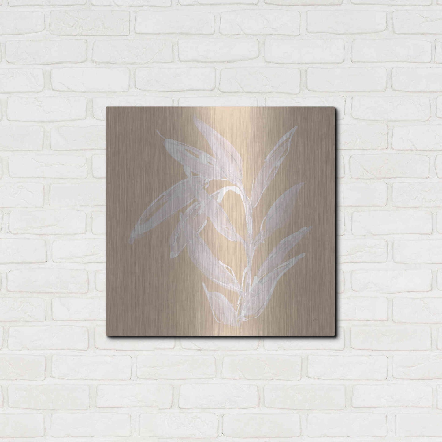 Luxe Metal Art 'Leaf Study III' by Chris Paschke, Metal Wall Art,24x24