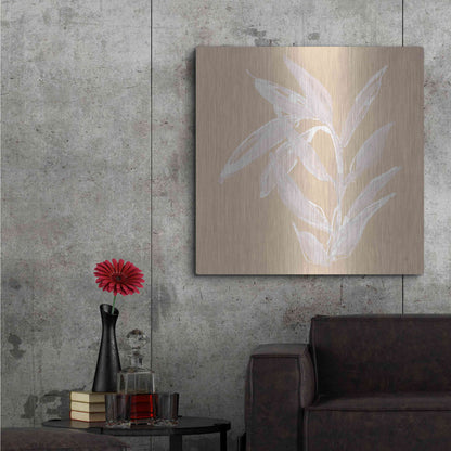 Luxe Metal Art 'Leaf Study III' by Chris Paschke, Metal Wall Art,36x36