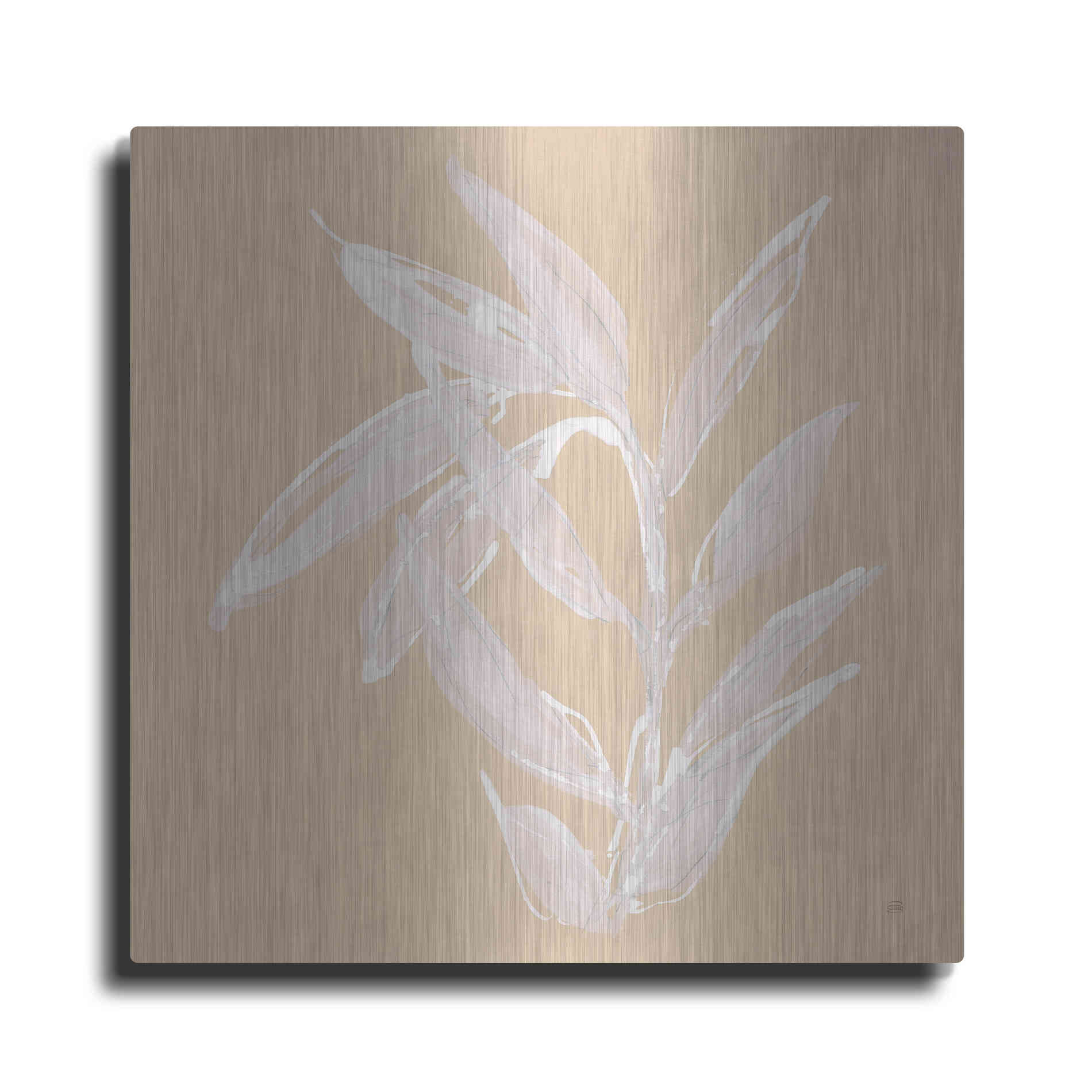 Luxe Metal Art 'Leaf Study III' by Chris Paschke, Metal Wall Art
