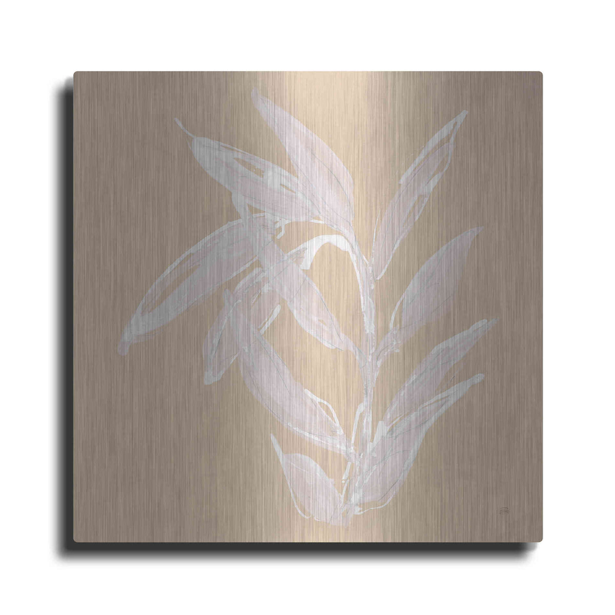 Luxe Metal Art 'Leaf Study III' by Chris Paschke, Metal Wall Art
