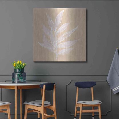 Luxe Metal Art 'Leaf Study IV' by Chris Paschke, Metal Wall Art,36x36