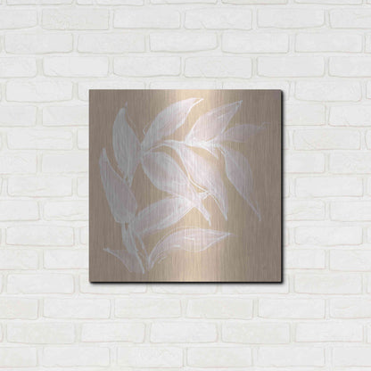 Luxe Metal Art 'Leaf Study VI' by Chris Paschke, Metal Wall Art,24x24