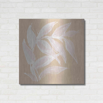 Luxe Metal Art 'Leaf Study VI' by Chris Paschke, Metal Wall Art,36x36