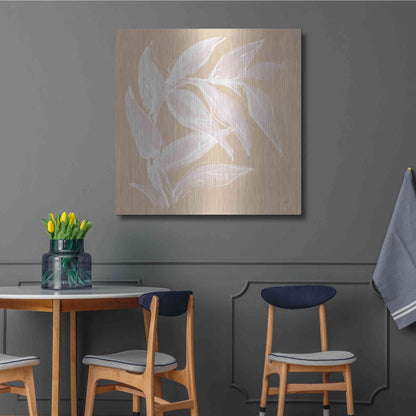 Luxe Metal Art 'Leaf Study VI' by Chris Paschke, Metal Wall Art,36x36