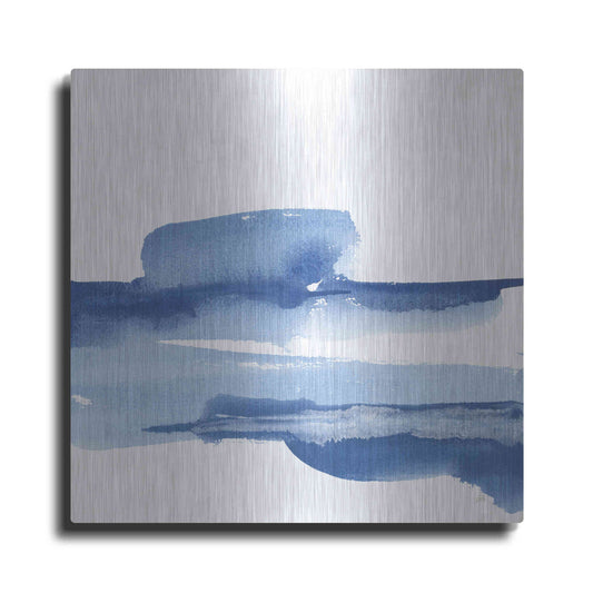 Luxe Metal Art 'Classic Blue I' by Chris Paschke, Metal Wall Art